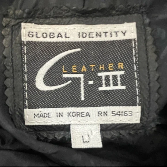 Global Identity G-III Vintage Long Leather Jacket Size Large - Picture 6 of 8